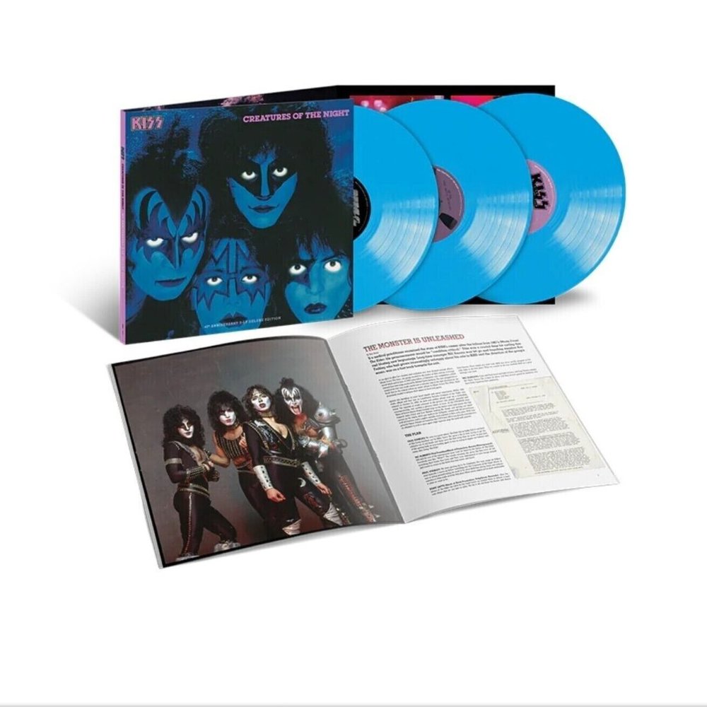 Kiss Creatures Of The Night 3-LP ~ Ltd Ed Colored Vinyl (Blue) ~ New/Sealed!
